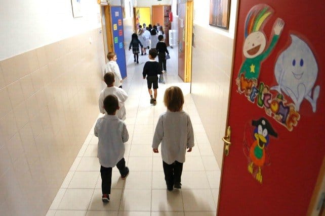 Niños de un colegio de educación Infantil y Primaria