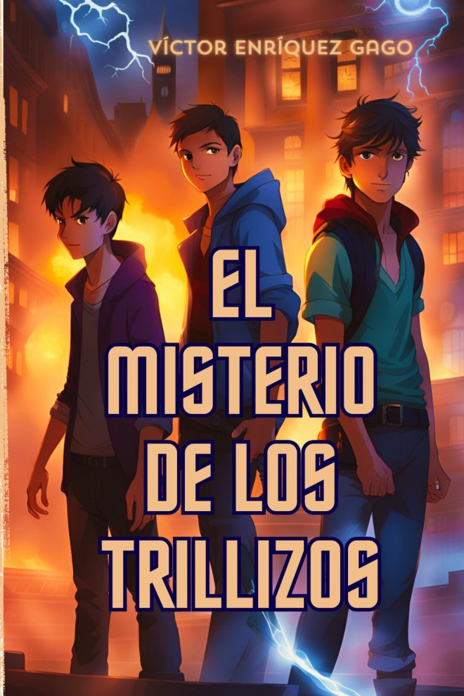 Portada del libro 'El misterio de los trillizos'