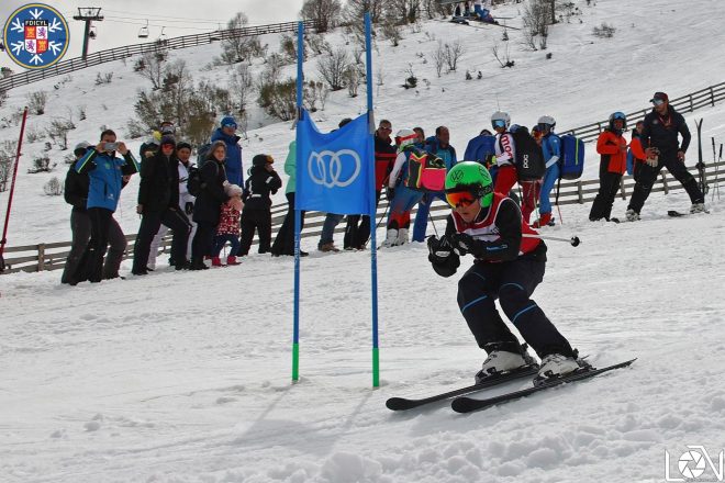 Chema Blanco Cebada, en el Campeonato de Castilla y León de eslalon en Leitariegos